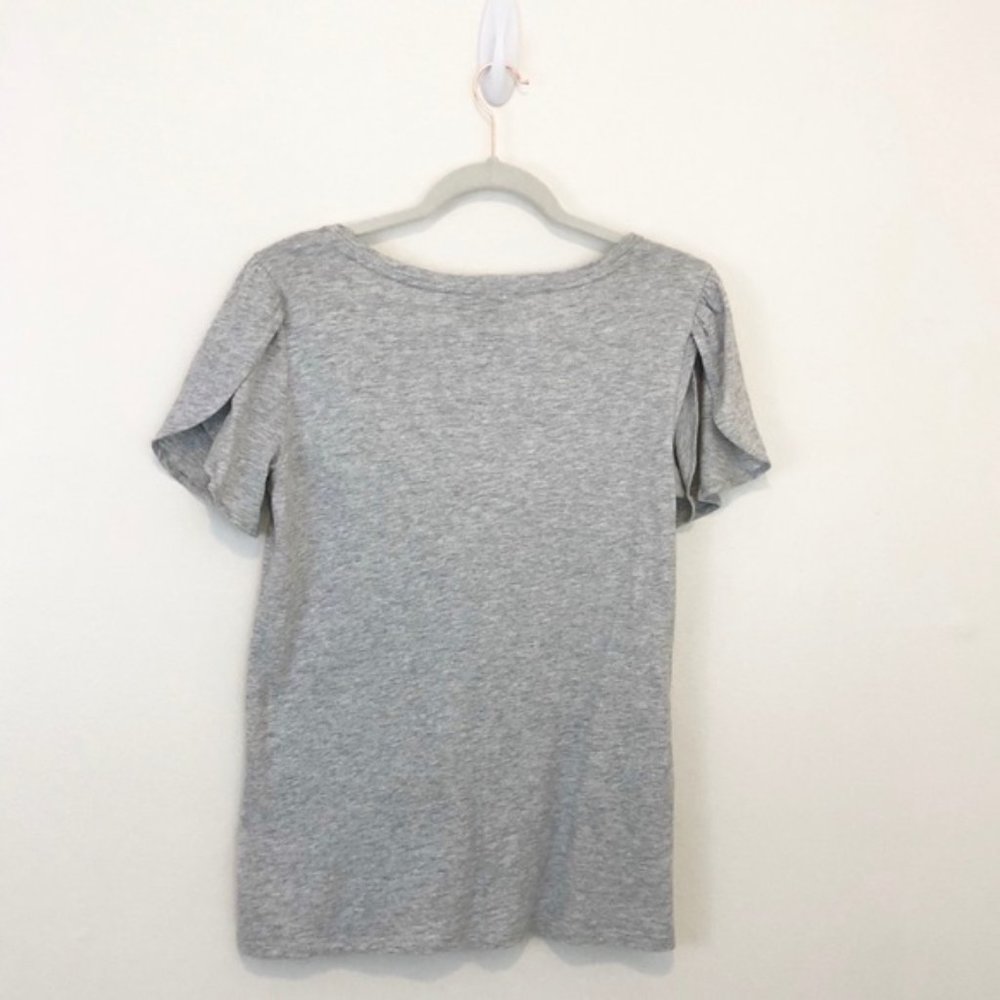 Loft subtle sparkle, flutter sleeve top